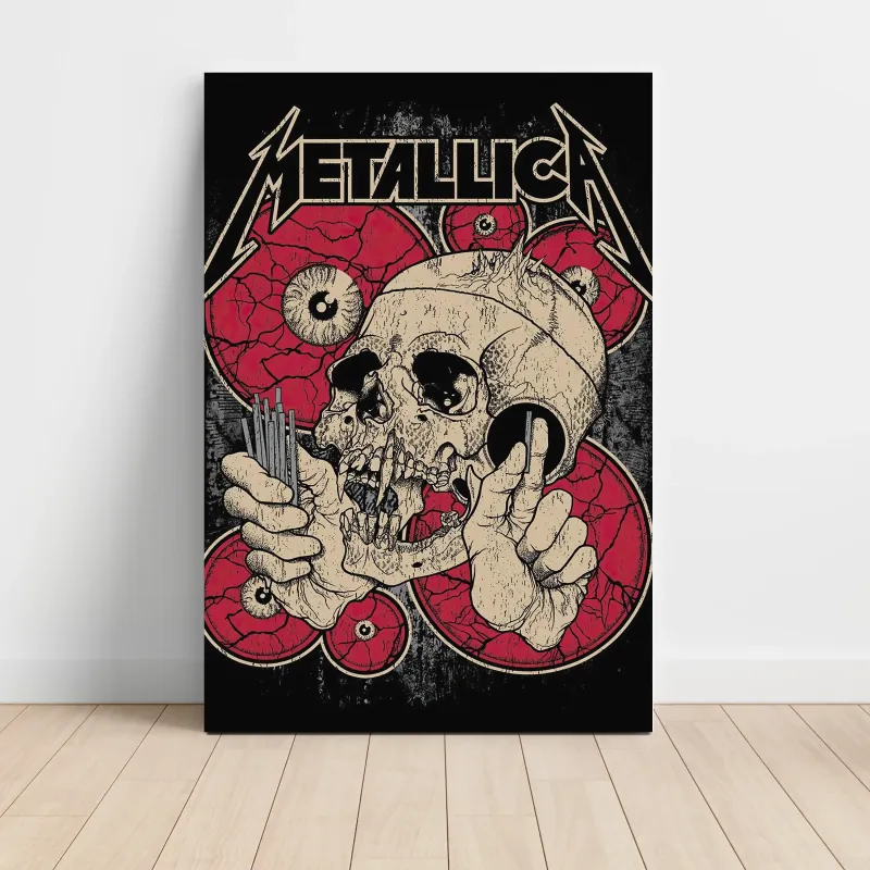 Metallica – Skull and Hands Fine Art Music Poster