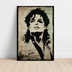 Michael Jackson – Stencil Portrait Fine Art Music Poster