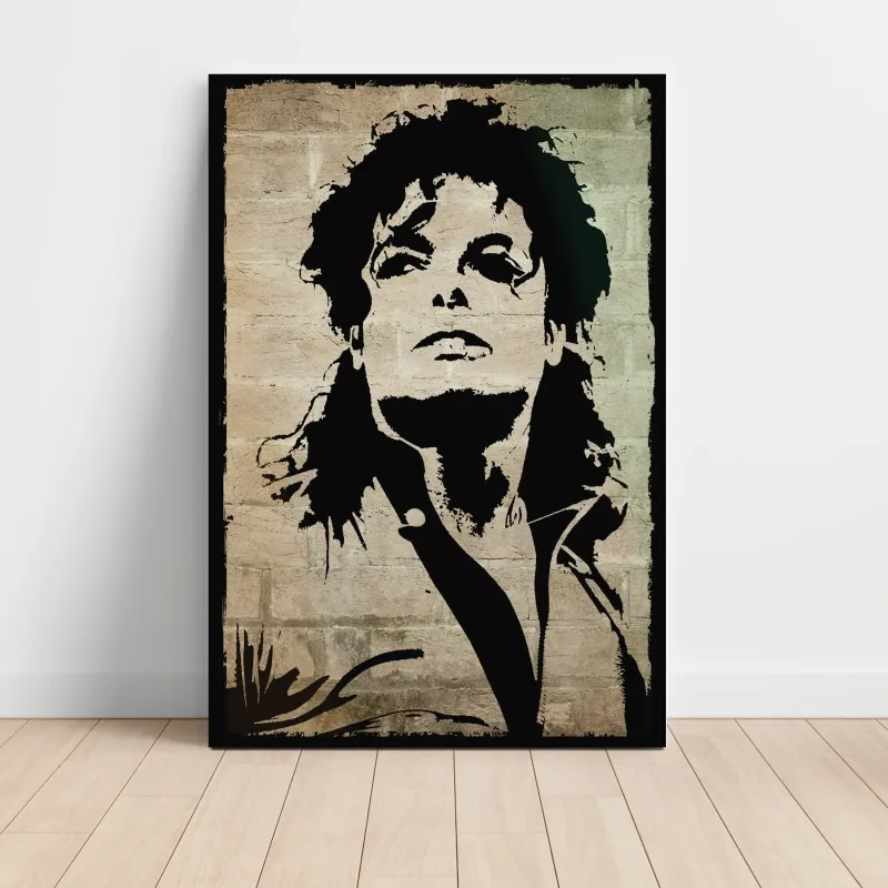 Michael Jackson – Stencil Portrait Fine Art Music Poster