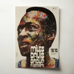 Miles Davis Group – In Concert Frankfurt 1971 Fine Art Concert Poster