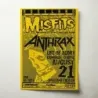 Misfits and Anthrax – Roseland Theater Fine Art Concert Poster