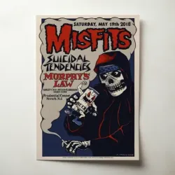 Misfits and Suicidal Tendencies – Prudential Center Newark 2018 Fine Art Concert Poster