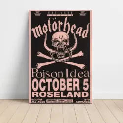 Motörhead and Poison Idea – Roseland Fine Art Concert Poster