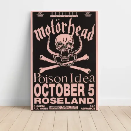 Motörhead and Poison Idea – Roseland Fine Art Concert Poster