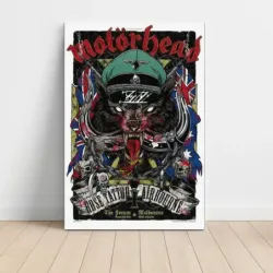Motörhead and Rose Tattoo and Airbourne – The Forum Melbourne Fine Art Concert Poster
