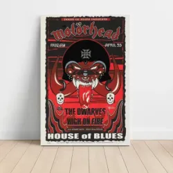 Motörhead and The Dwarves – House of Blues Fine Art Concert Poster