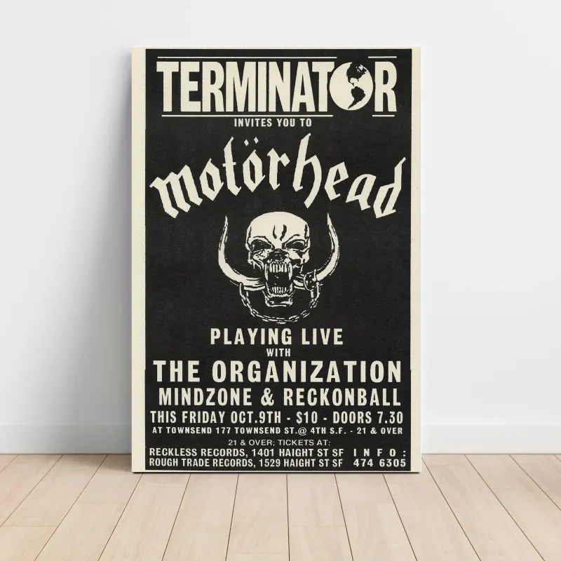 Motörhead and The Organization – Townsend San Francisco Fine Art Concert Poster