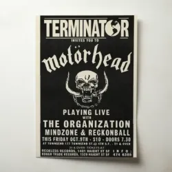Motörhead and The Organization – Townsend San Francisco Fine Art Concert Poster