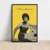 Nina Simone – At The Piano Yellow Fine Art Music Poster