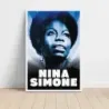 Nina Simone – Blue Portrait Fine Art Music Poster