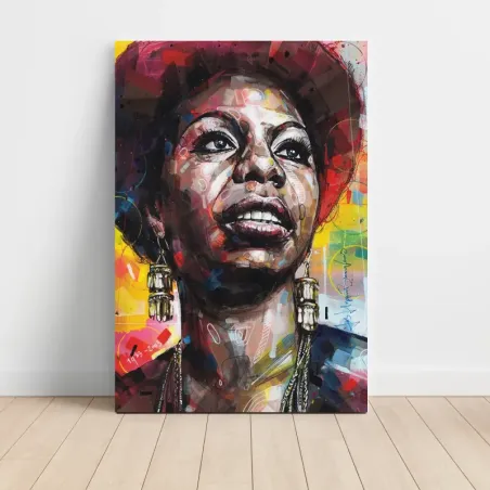 Nina Simone – Expressive Portrait Fine Art Music Poster