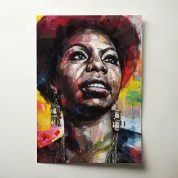 Nina Simone – Expressive Portrait Fine Art Music Poster