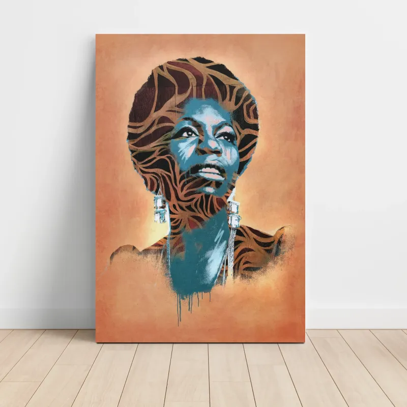 Nina Simone – Graffiti Stencil Fine Art Music Poster