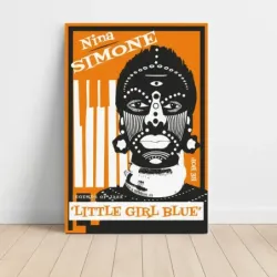 Nina Simone – Little Girl Blue Legends of Jazz Fine Art Music Poster