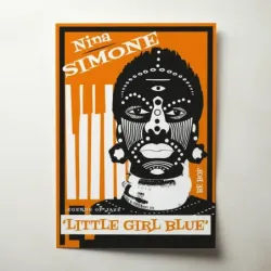 Nina Simone – Little Girl Blue Legends of Jazz Fine Art Music Poster