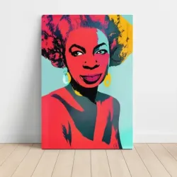 Nina Simone – Pop Art Red Fine Art Music Poster