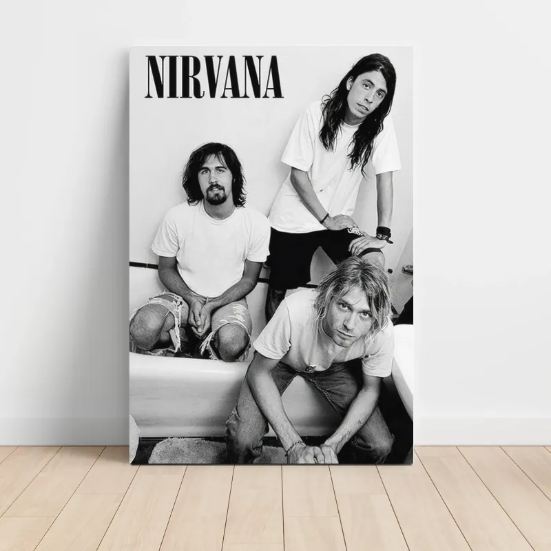 Nirvana – Band Photo Bathtub Fine Art Music Poster