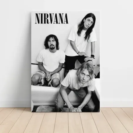 Nirvana – Band Photo Bathtub Fine Art Music Poster