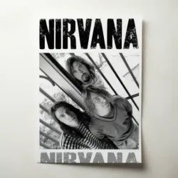 Nirvana – Band Photo Black and White Fine Art Music Poster