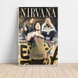 Nirvana – Band Photo Graffiti Fine Art Music Poster