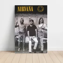 Nirvana – Band Photo Smiley Fine Art Music Poster