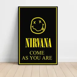 Nirvana – Come As You Are Smiley Fine Art Music Poster