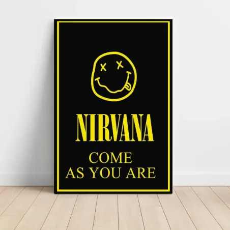 Nirvana – Come As You Are Smiley Fine Art Music Poster