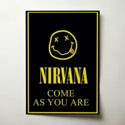 Nirvana – Come As You Are Smiley Fine Art Music Poster