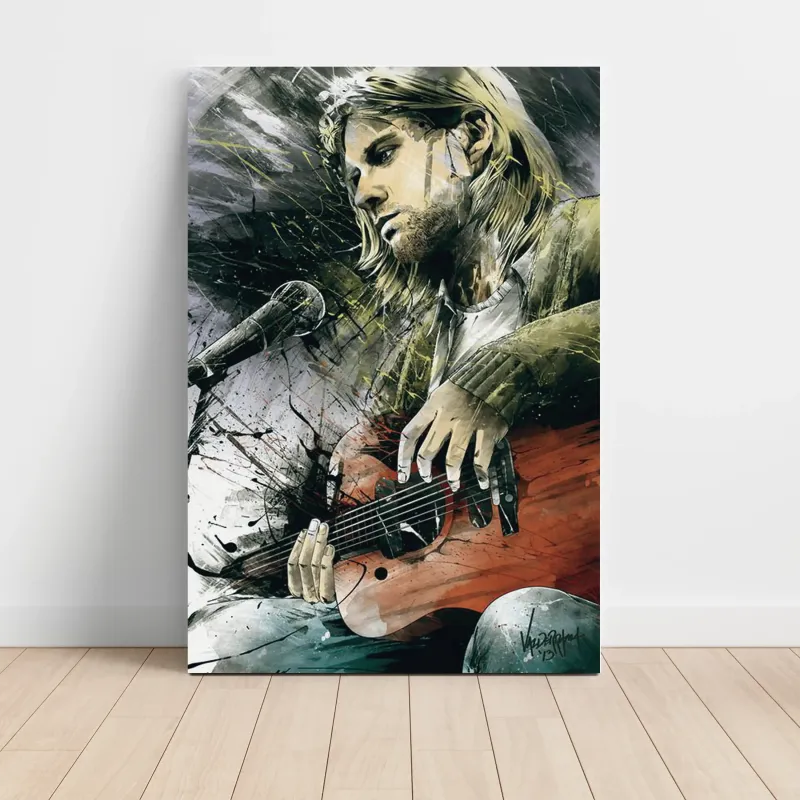 Nirvana – Guitar Painting Fine Art Music Poster