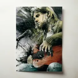 Nirvana – Guitar Painting Fine Art Music Poster