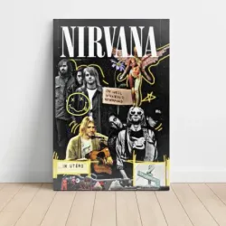 Nirvana – In Utero Collage Fine Art Music Poster