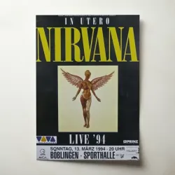 Nirvana – In Utero Live '94 Böblingen Sporthalle Fine Art Concert Poster