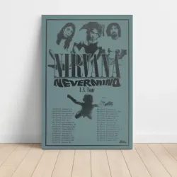 Nirvana – Nevermind US Tour 1991 Fine Art Concert Poster
