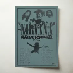 Nirvana – Nevermind US Tour 1991 Fine Art Concert Poster