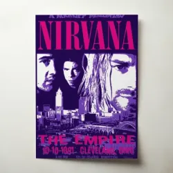 Nirvana – The Empire Cleveland 1991 Fine Art Concert Poster