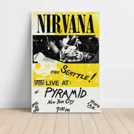 Nirvana – The Pyramid New York City 1990 Fine Art Concert Poster