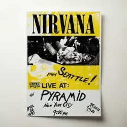 Nirvana – The Pyramid New York City 1990 Fine Art Concert Poster