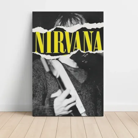 Nirvana – Torn Paper Fine Art Music Poster