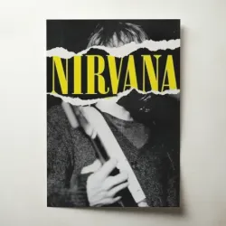 Nirvana – Torn Paper Fine Art Music Poster