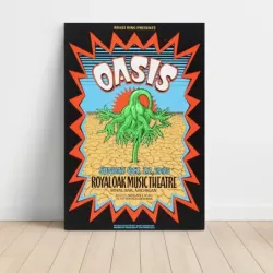 Oasis – Royal Oak Music Theatre 1995 Fine Art Concert Poster