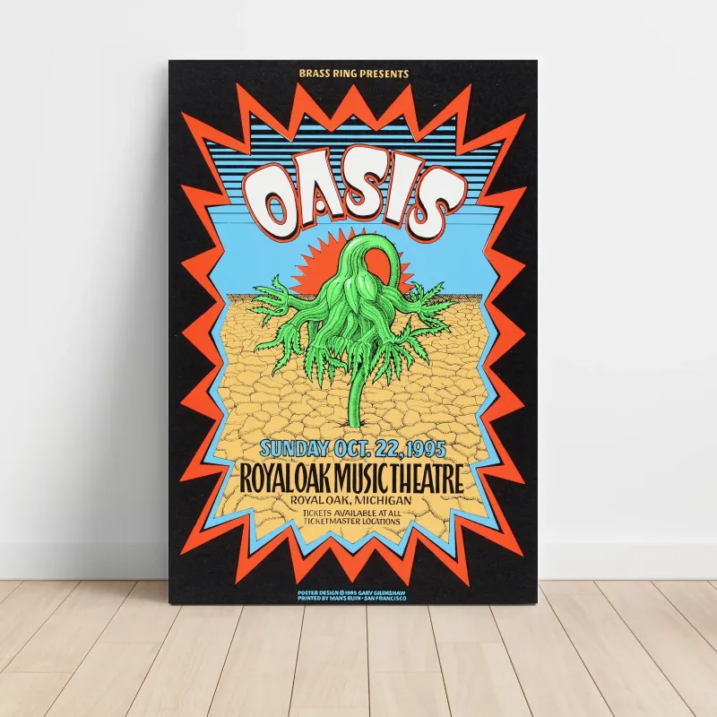 Oasis – Royal Oak Music Theatre 1995 Fine Art Concert Poster