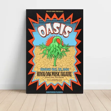 Oasis – Royal Oak Music Theatre 1995 Fine Art Concert Poster