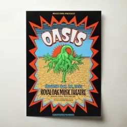 Oasis – Royal Oak Music Theatre 1995 Fine Art Concert Poster