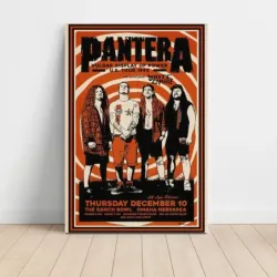 Pantera and White Zombie – Vulgar Display Of Power Tour 1992 Omaha Fine Art Concert Poster