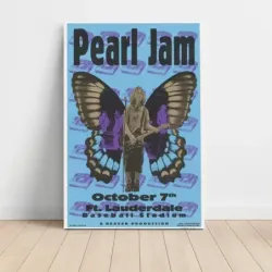 Pearl Jam – Fort Lauderdale Baseball Stadium Fine Art Concert Poster