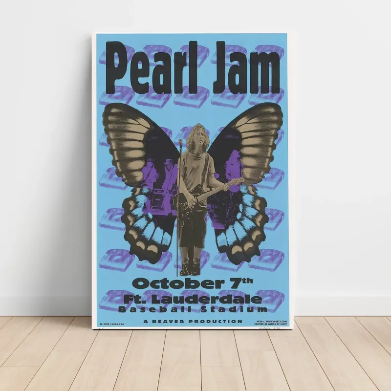 Pearl Jam – Fort Lauderdale Baseball Stadium Fine Art Concert Poster