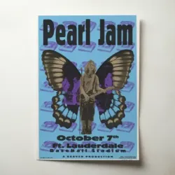 Pearl Jam – Fort Lauderdale Baseball Stadium Fine Art Concert Poster