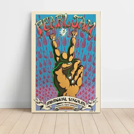 Pearl Jam – Memorial Stadium Charlotte Fine Art Concert Poster