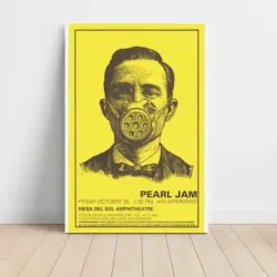 Pearl Jam and Supergrass – Mesa Del Sol Amphitheatre Fine Art Concert Poster