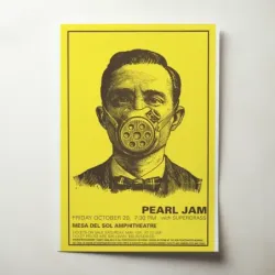 Pearl Jam and Supergrass – Mesa Del Sol Amphitheatre Fine Art Concert Poster